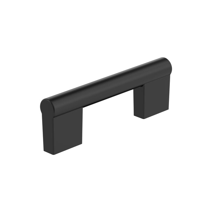 Amerock BP55530FB Versa 3 inch (76mm) Center-to-Center Matte Black Cabinet Pull