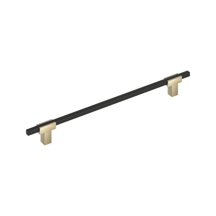 Amerock BP778256BBZMB Urbanite 10-1/16 inch (256mm) Center-to-Center Golden Champagne/Matte Black Cabinet Pull