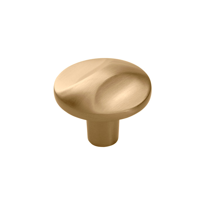 Hickory Hardware H076128-CBZ Crest Collection Knob 1-1/4 Inch (32mm) Diameter Champagne Bronze Finish