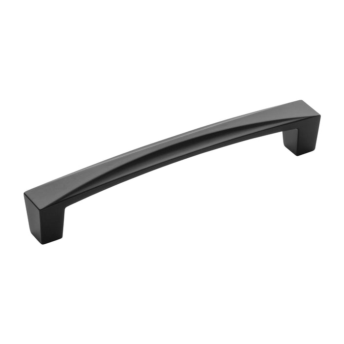 Hickory Hardware H076131-MB Crest Collection Pull 5-1/16 Inch (128mm) Center to Center Matte Black Finish