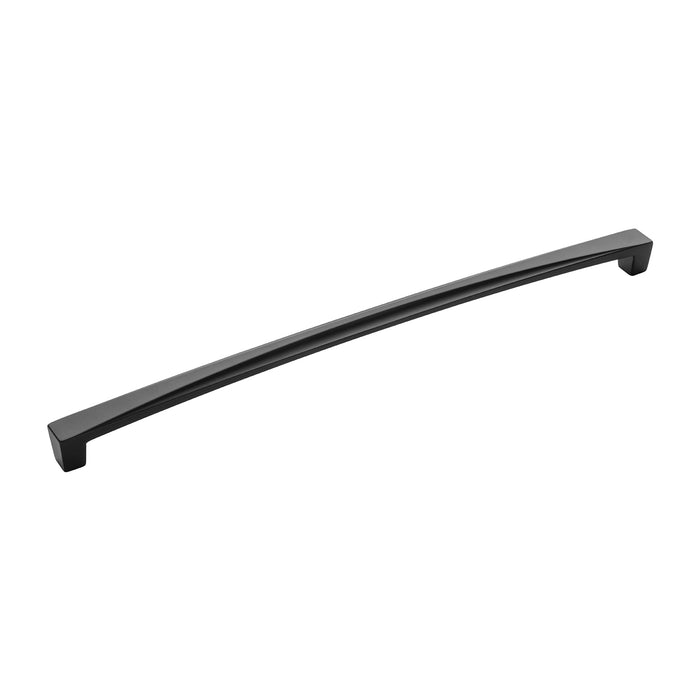 Hickory Hardware H076135-MB Crest Collection Pull 12 Inch (305mm) Center to Center Matte Black Finish