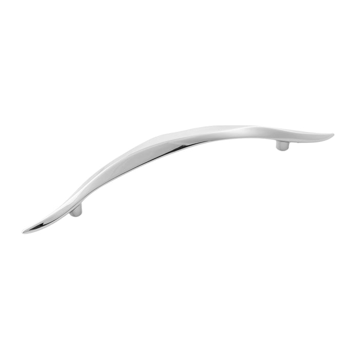 Hickory Hardware H076649-14 Willow Collection Pull 5-1/16 Inch (128mm) Center to Center Polished Nickel Finish