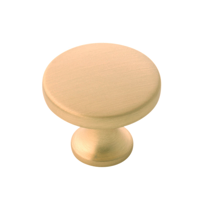 Hickory Hardware H076698-BGB Forge Collection Knob 1-3/8 Inch (35mm) Diameter Brushed Golden Brass Finish