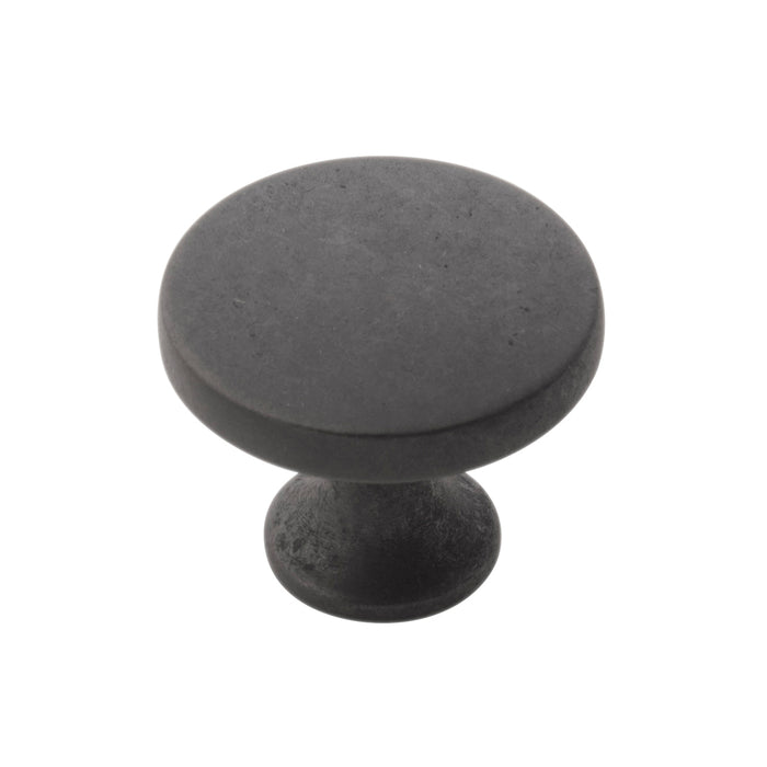 Hickory Hardware H076698-BI Forge Collection Knob 1-3/8 Inch (35mm) Diameter Black Iron Finish