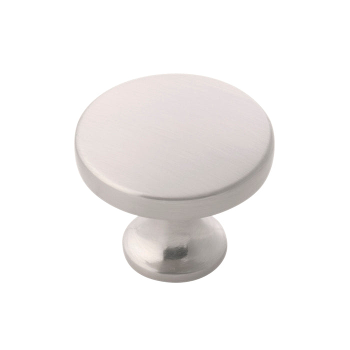 Hickory Hardware H076698-SN Forge Collection Knob 1-3/8 Inch (35mm) Diameter Satin Nickel Finish