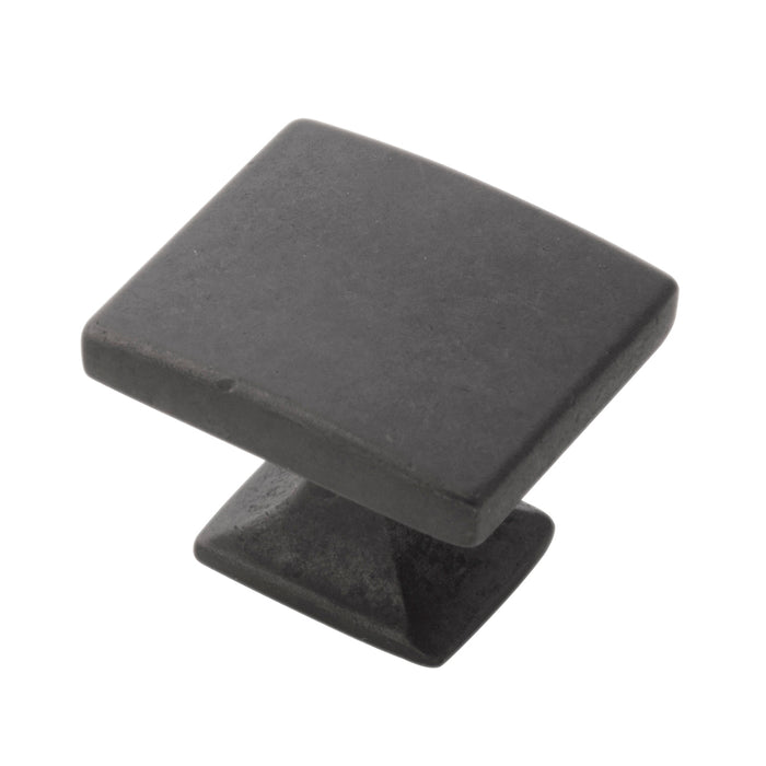 Hickory Hardware H076699-BI Forge Collection Knob 1-7/16 Inch (37mm) X 1-1/4 Inch (32mm) Black Iron Finish