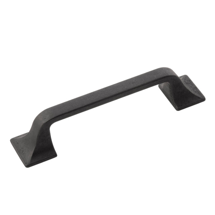 Hickory Hardware H076701-BI Forge Collection Pull 3-3/4 Inch (96mm) Center to Center Black Iron Finish