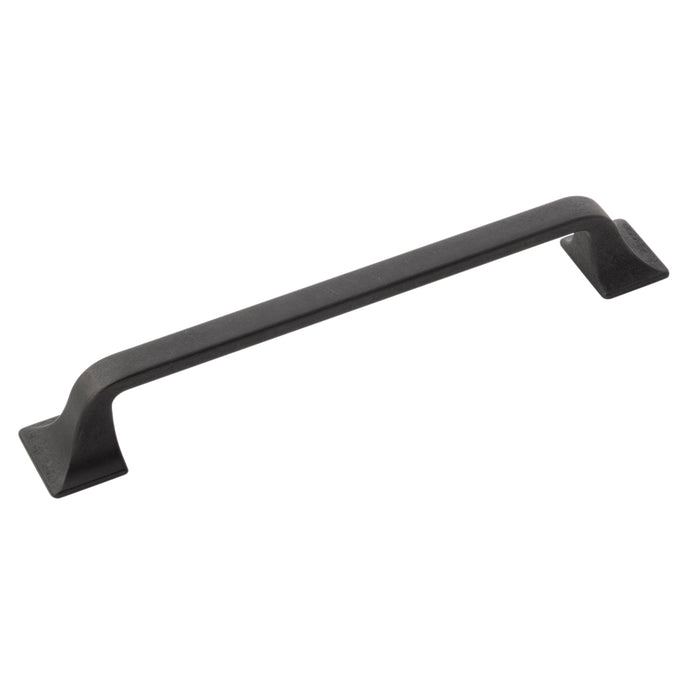 Hickory Hardware H076703-BI Forge Collection Pull 6-5/16 Inch (160mm) Center to Center Black Iron Finish