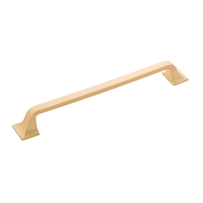 Hickory Hardware H076704-BGB Forge Collection Pull 7-9/16 Inch (192mm) Center to Center Brushed Golden Brass Finish