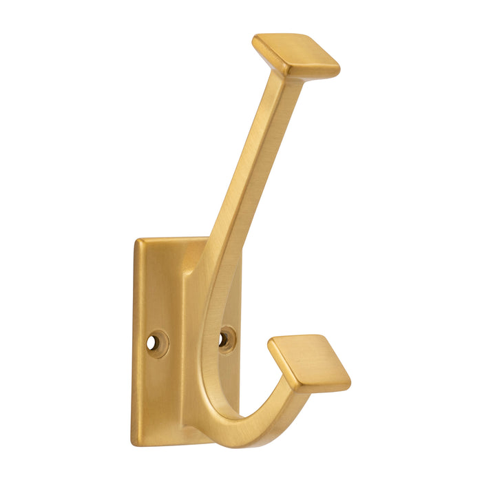 Hickory Hardware H077192-BGB Skylight Collection Coat & Hat Hook 4-7/8 Inch (124mm) Long Brushed Golden Brass Finish