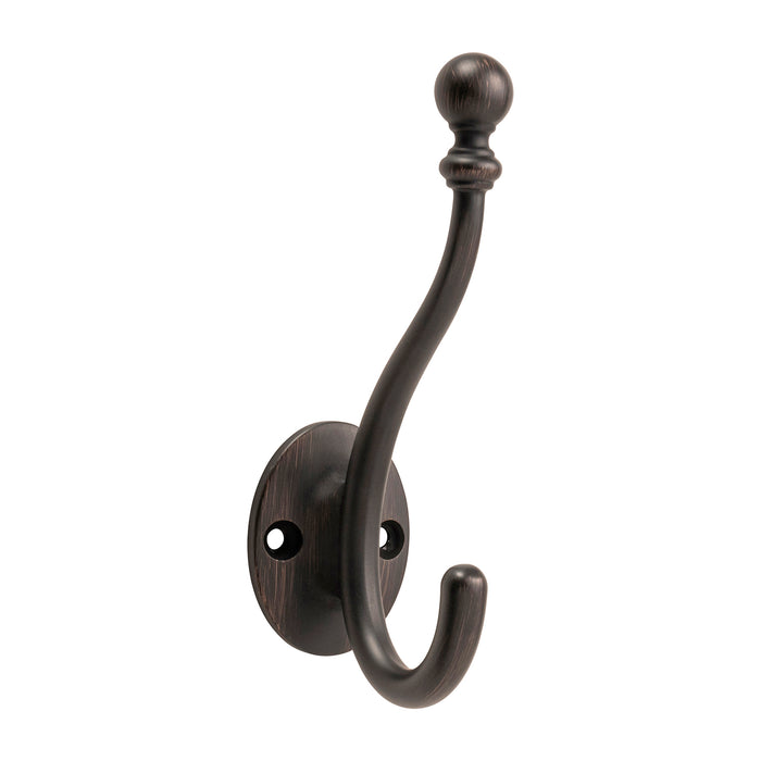 Hickory Hardware H077194-VB Cottage Collection Coat & Hat Hook 5-1/4 Inch (133mm) Long Vintage Bronze Finish