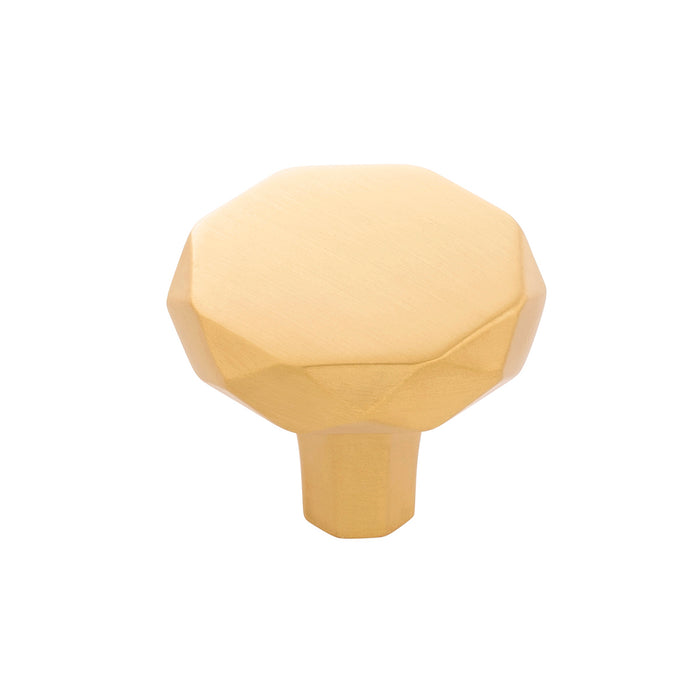 Hickory Hardware H077839BGB Karat Collection Knob 1-1/4 Inch (32mm) Diameter Brushed Golden Brass Finish