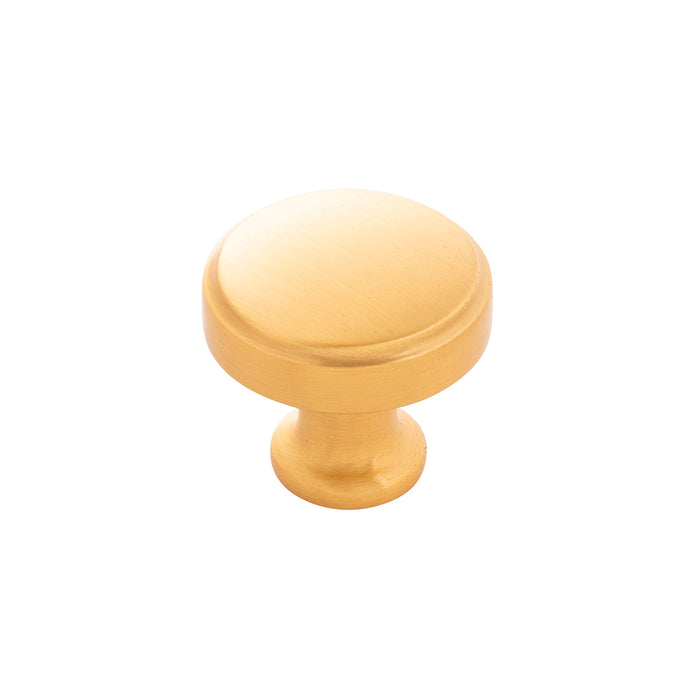 Hickory Hardware H077849BGB Piper Collection Knob 1-1/4 Inch (32mm) Diameter Brushed Golden Brass Finish