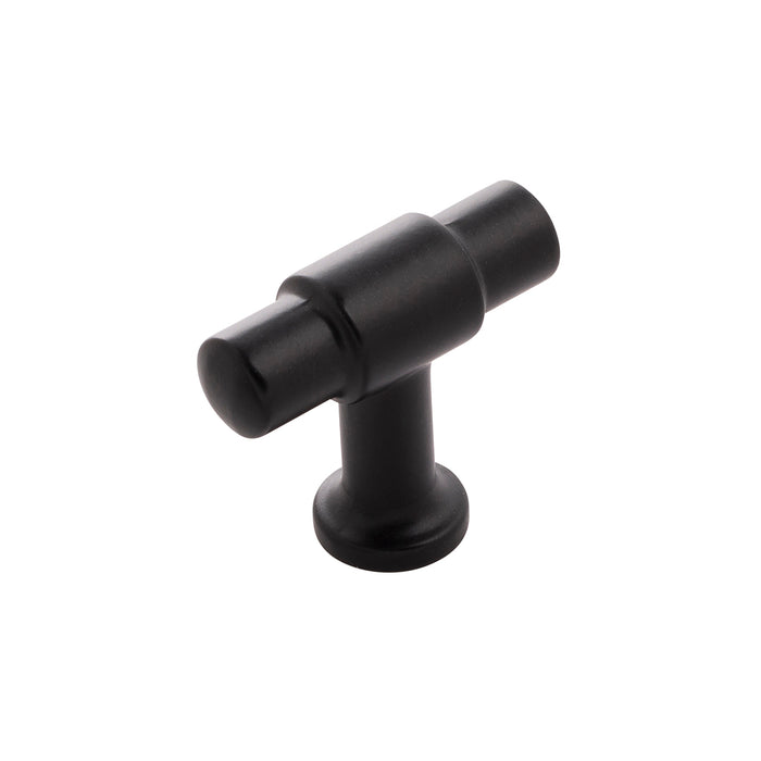 Hickory Hardware H077850MB Piper Collection T-Knob 1-5/8 Inch (41mm) X 5/8 Inch (16mm) Matte Black Finish