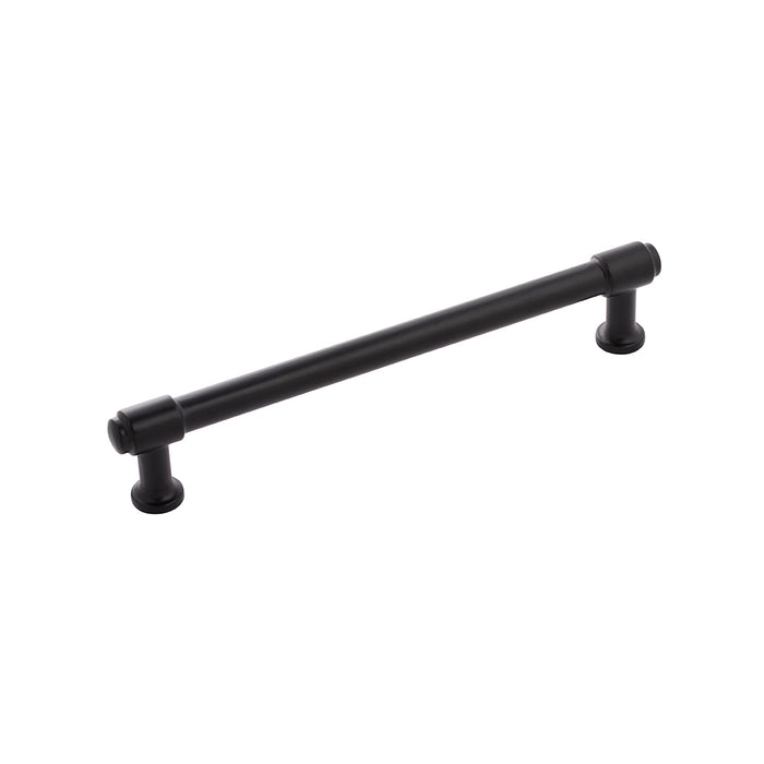 Hickory Hardware H077854MB Piper Collection Pull 6-5/16 Inch (160mm) Center to Center Matte Black Finish