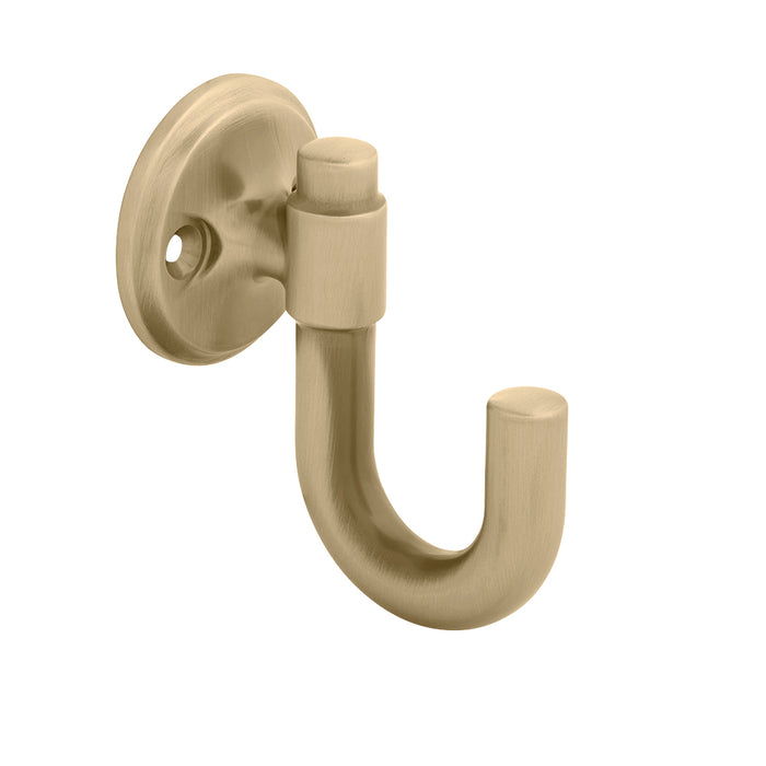 Hickory Hardware H077859CBZ Piper Collection Hook 1-1/8 Inch (29mm) Center to Center Champagne Bronze Finish