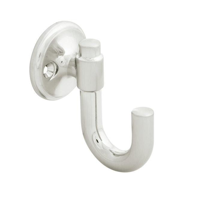 Hickory Hardware H077859SN Piper Collection Hook 1-1/8 Inch (29mm) Center to Center Satin Nickel Finish