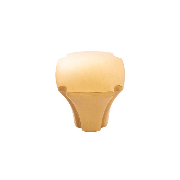 Hickory Hardware H077861BGB Veranda Collection Knob 1-1/8 Inch (29mm) Square Brushed Golden Brass Finish