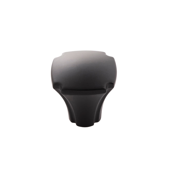 Hickory Hardware H077861MB Veranda Collection Knob 1-1/8 Inch (29mm) Square Matte Black Finish