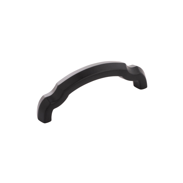 Hickory Hardware H077862MB Veranda Collection Pull 3 Inch (76mm) Center to Center Matte Black Finish