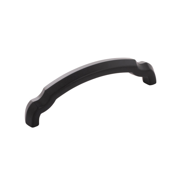 Hickory Hardware H077863MB Veranda Collection Pull 3-3/4 Inch (96mm) Center to Center Matte Black Finish