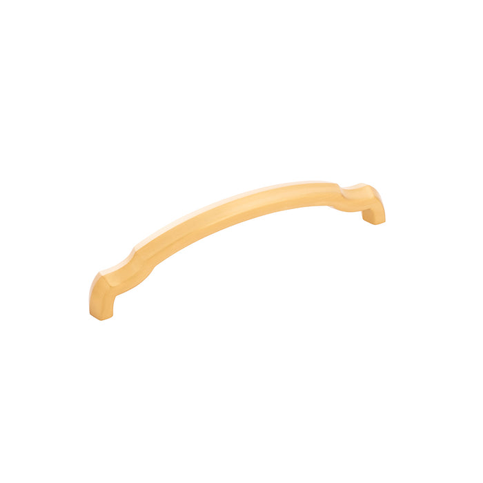 Hickory Hardware H077864BGB Veranda Collection Pull 5-1/16 Inch (128mm) Center to Center Brushed Golden Brass Finish