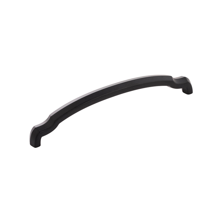 Hickory Hardware H077865MB Veranda Collection Pull 6-5/16 Inch (160mm) Center to Center Matte Black Finish