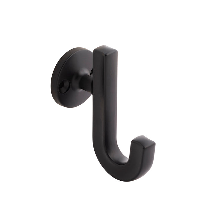 Hickory Hardware H077888MB Woodward Collection Hook 1-1/8 Inch (29mm) Center to Center Matte Black Finish