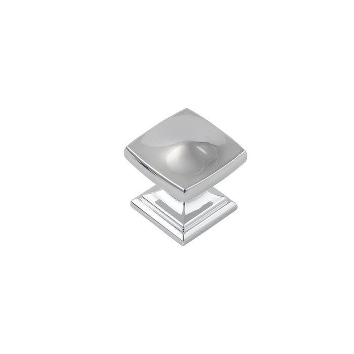 Hickory Hardware H078769CH Dover Collection Knob 1-1/4 Inch (32mm) Square Chrome Finish