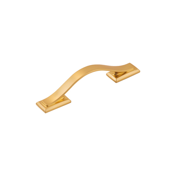 Hickory Hardware H078770BGB Dover Collection Pull 3 Inch (76mm) Center to Center Brushed Golden Brass Finish