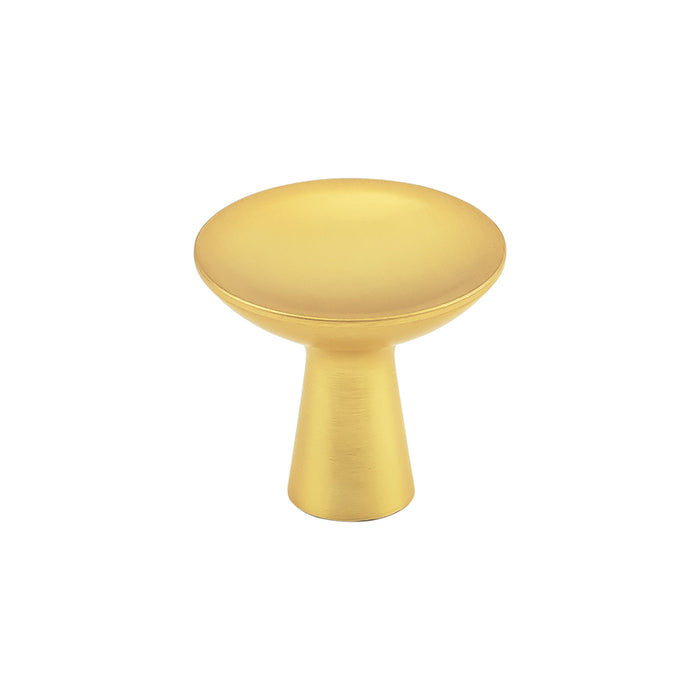 Hickory Hardware H078776BGB Maven Collection Knob 1-1/4 Inch (32mm) Diameter Brushed Golden Brass Finish