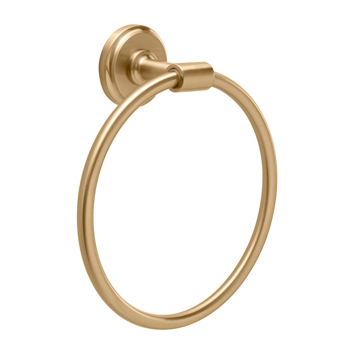 Hickory Hardware H079278-CBZ Piper Collection Towel Ring 7-1/4 Inch (184mm) x 6-1/2 Inch (165mm) Champagne Bronze Finish