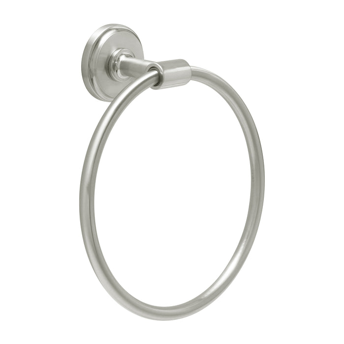 Hickory Hardware H079278-SN Piper Collection Towel Ring 7-1/4 Inch (184mm) x 6-1/2 Inch (165mm) Satin Nickel Finish