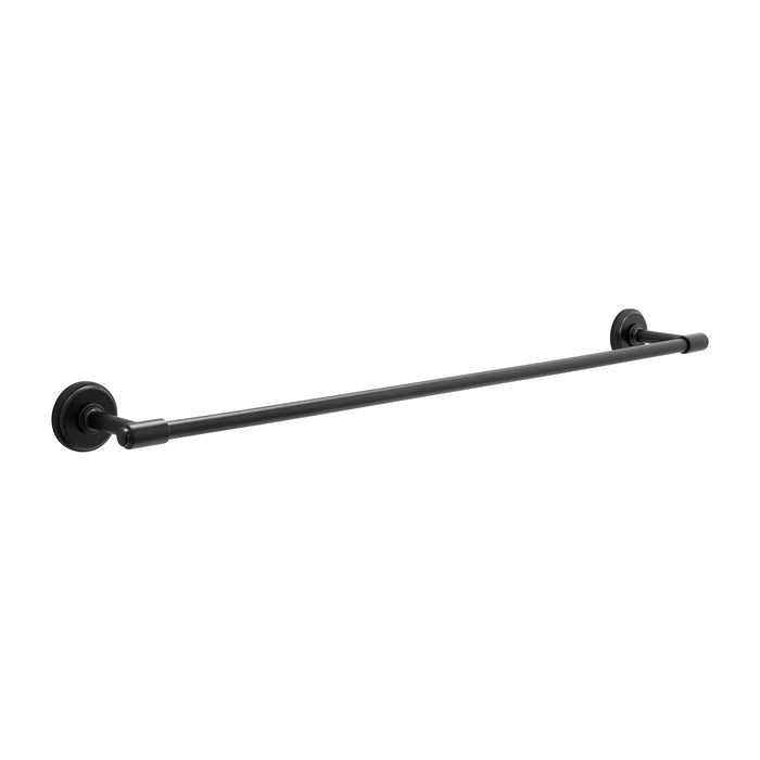 Hickory Hardware H079280-MB Piper Collection Towel Bar 24 Inch (610mm) Center to Center Matte Black Finish