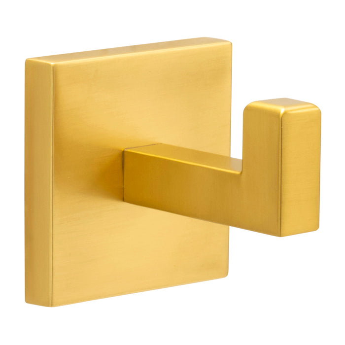 Hickory Hardware H079292-BGB Skylight Collection Robe Hook 2-3/16 Inch (56mm) Square Brushed Golden Brass Finish