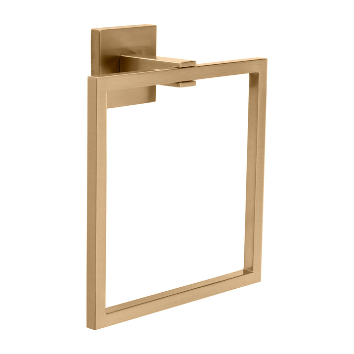 Hickory Hardware H079294-CBZ Skylight Collection Towel Ring 7-7/16 Inch (189mm) x 6-1/2 Inch (165mm) Champagne Bronze Finish