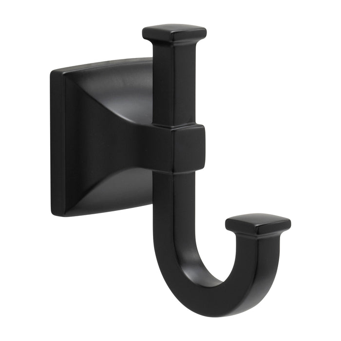 Hickory Hardware H079309-MB Studio Collection Robe Hook 3-3/4 Inch (95mm) Long Matte Black Finish