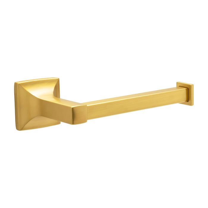 Hickory Hardware H079310-BGB Studio Collection Toilet Paper Holder 7-5/16 Inch (186mm) Long Brushed Golden Brass Finish