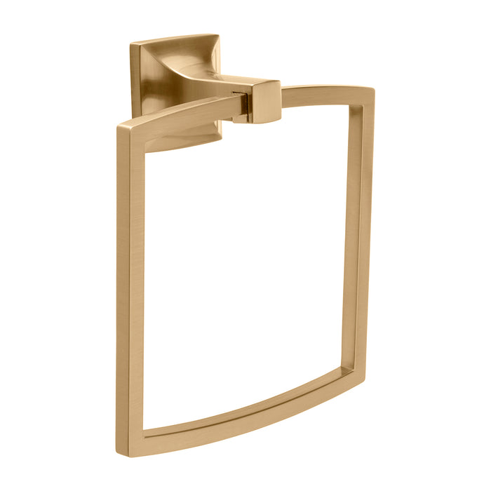 Hickory Hardware H079311-CBZ Studio Collection Towel Ring 7-3/8 Inch (187mm) x 6-1/2 Inch (165mm) Champagne Bronze Finish