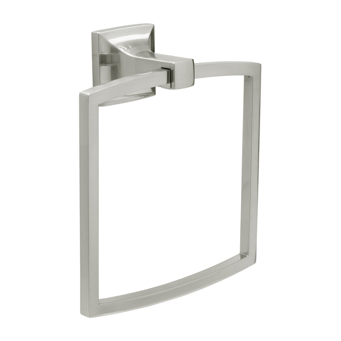 Hickory Hardware H079311-SN Studio Collection Towel Ring 7-3/8 Inch (187mm) x 6-1/2 Inch (165mm) Satin Nickel Finish