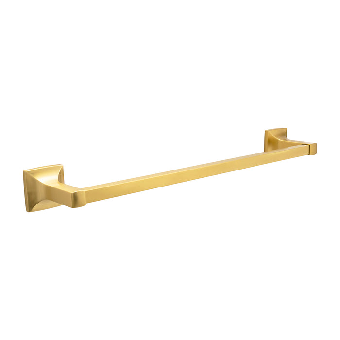 Hickory Hardware H079312-BGB Studio Collection Towel Bar 18 Inch (457mm) Center to Center Brushed Golden Brass Finish