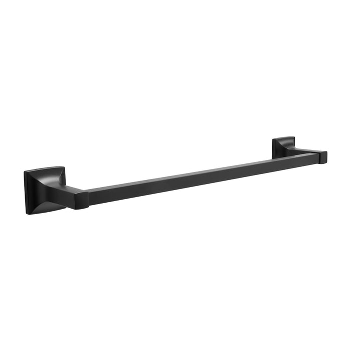 Hickory Hardware H079312-MB Studio Collection Towel Bar 18 Inch (457mm) Center to Center Matte Black Finish