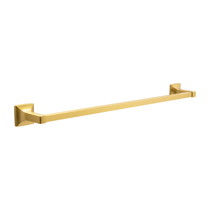 Hickory Hardware H079313-BGB Studio Collection Towel Bar 24 Inch (610mm) Center to Center Brushed Golden Brass Finish