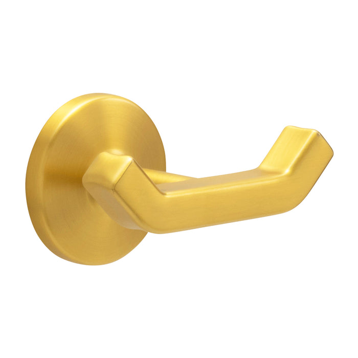 Hickory Hardware H079324-BGB Woodward Collection Robe Hook Double Prong 3-3/4 Inch (95mm) Wide Brushed Golden Brass Finish