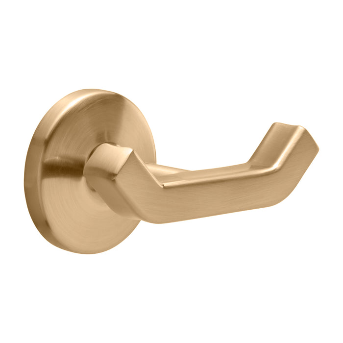 Hickory Hardware H079324-CBZ Woodward Collection Robe Hook Double Prong 3-3/4 Inch (95mm) Wide Champagne Bronze Finish