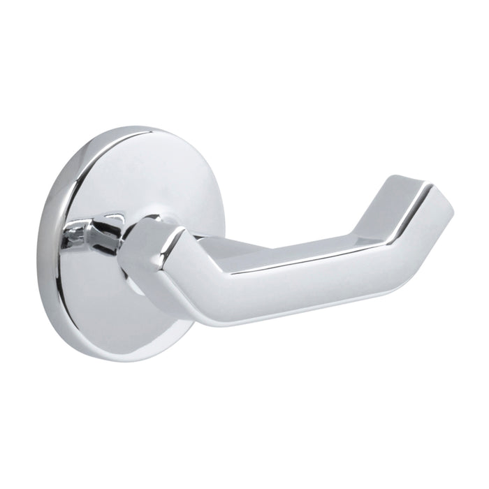 Hickory Hardware H079324-CH Woodward Collection Robe Hook Double Prong 3-3/4 Inch (95mm) Wide Chrome Finish