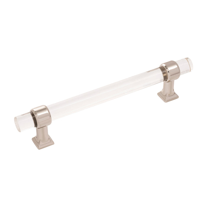 Hickory Hardware H079519-CA14 Crystal Palace Collection Pull 5-1/16 Inch (128mm) Center to Center Crysacrylic with Polished Nickel Finish