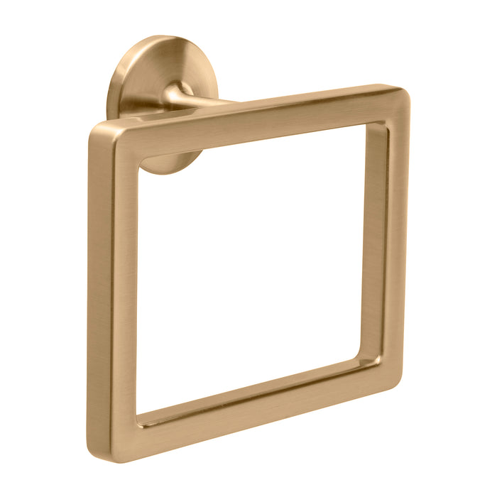 Hickory Hardware H079606-CBZ Woodward Collection Towel Ring 5-13/16 Inch (148mm) x 6-1/2 Inch (165mm) Champagne Bronze Finish