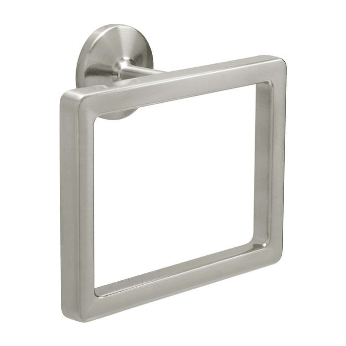 Hickory Hardware H079606-SN Woodward Collection Towel Ring 5-13/16 Inch (148mm) x 6-1/2 Inch (165mm) Satin Nickel Finish