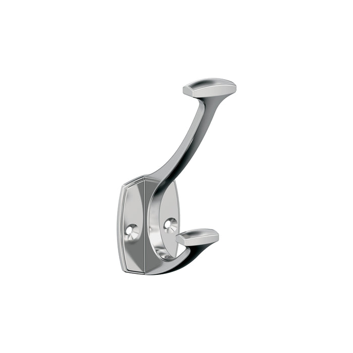 Amerock H3700126 Vicinity Double Prong Polished Chrome Decorative Wall Hook
